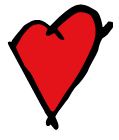 Het hart uit het logo van Het zakelijke hart