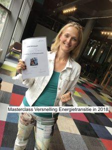 Diploma 2018 Masterclass Versnelling Energietransitie