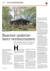 Foto van artikel over Kaasboer Alexanderhoeve_in Baarnsche Courant_door Madeleine Boerma