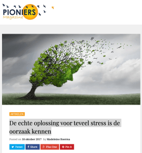 Blog in Pioniersmagazine_De echte oplossing voor teveel stress is de oorzaak kennen_door Madeleine Boerma