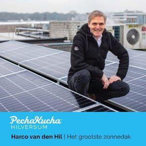 Foto aankondiging spreker Harco van den Hil bij PechaKucha Hilversum 2022